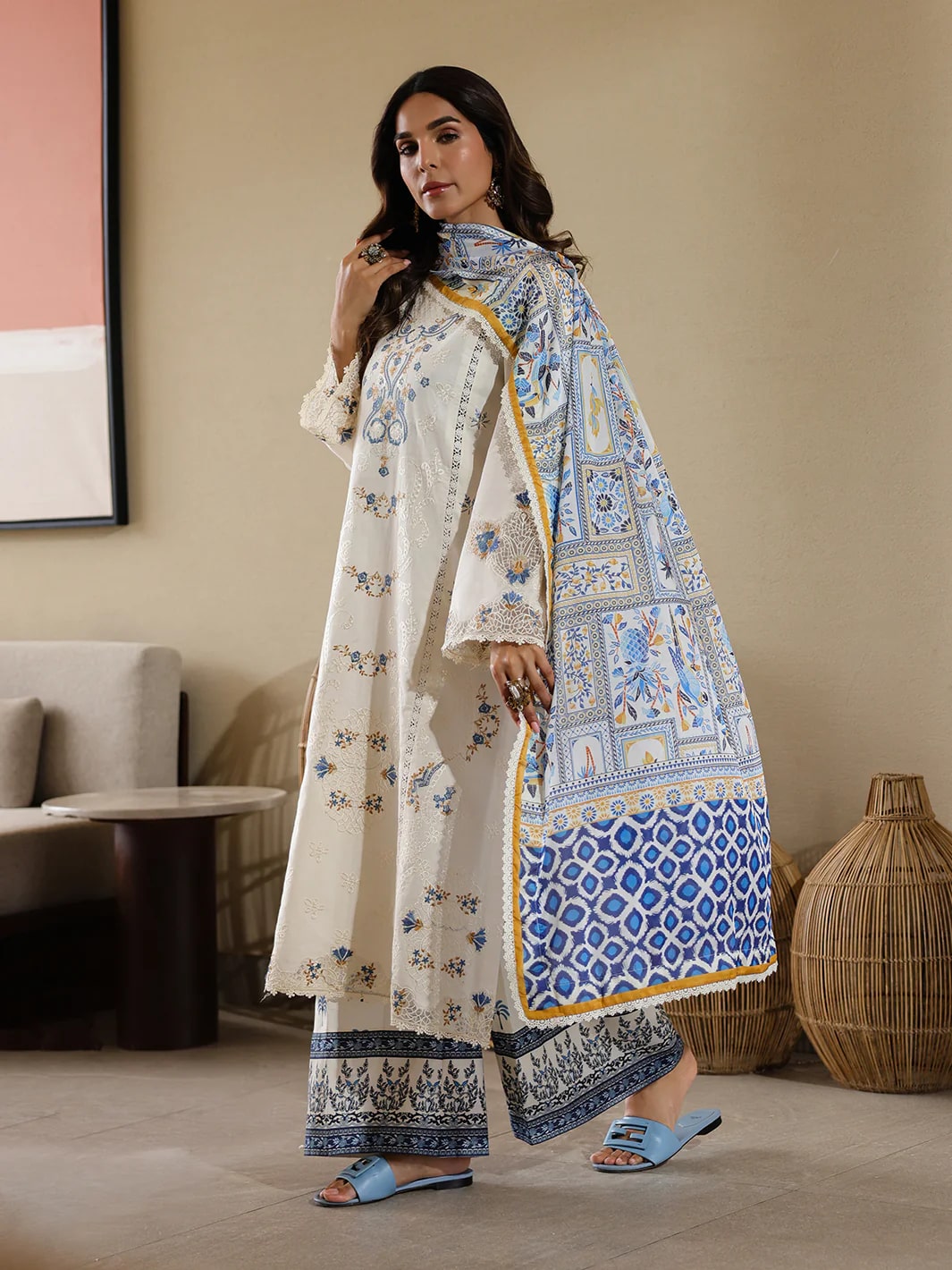 FAIZA FAISAL |MIRHA | 3PC UNSTITCHED