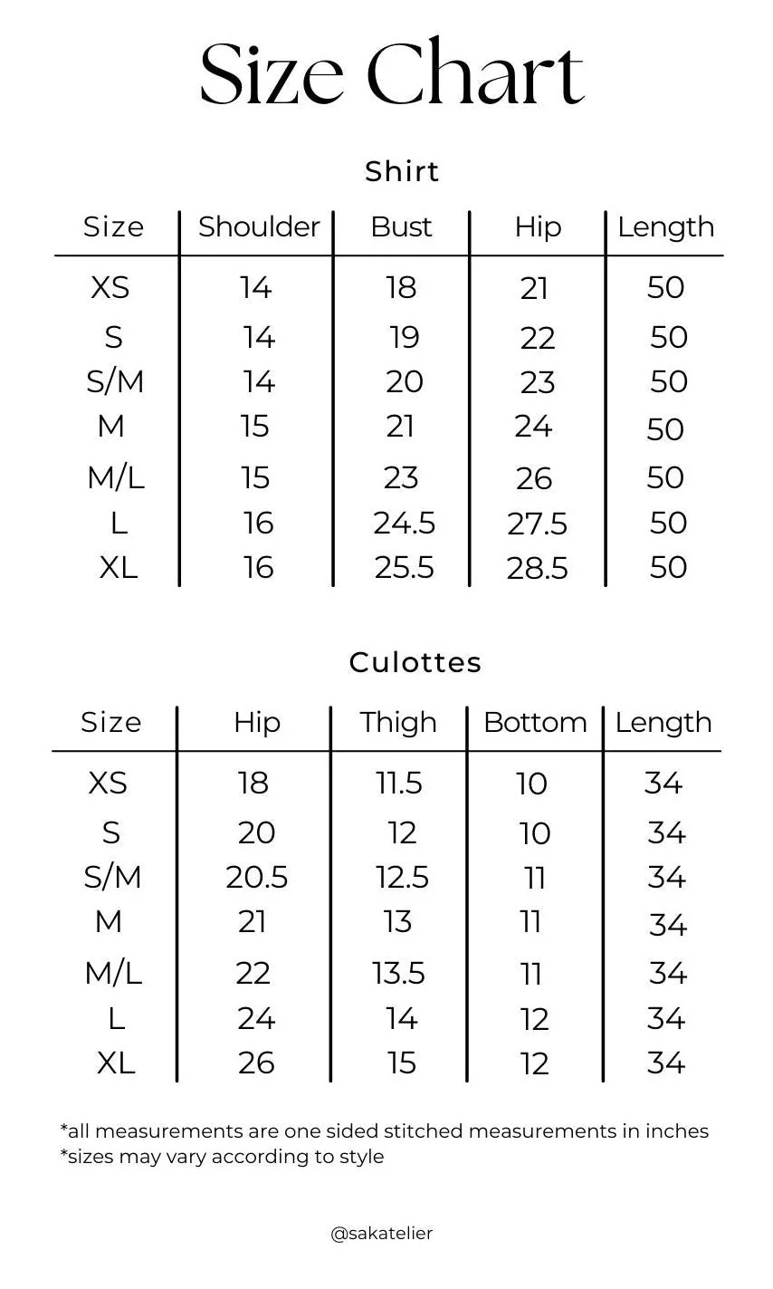 Sak Atelier |Burgundy Ellie Set