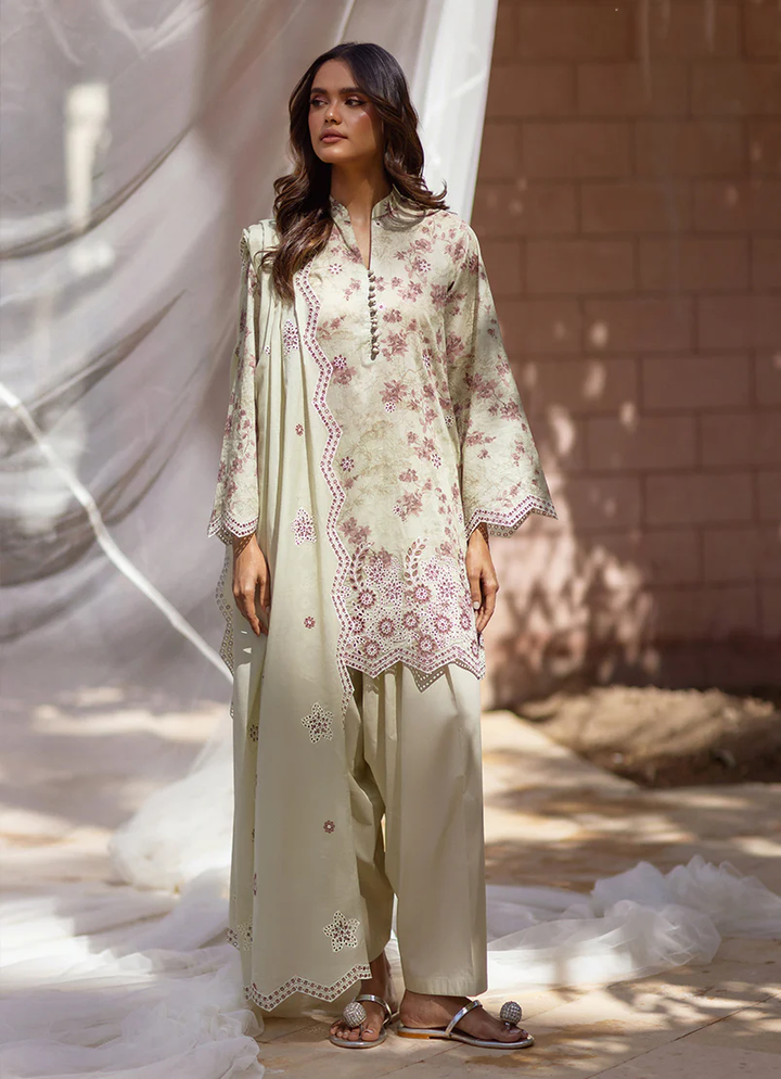 IMAGE |12426/201/360 (3 PCS Embroidered Printed Suit Summer Essence’25)