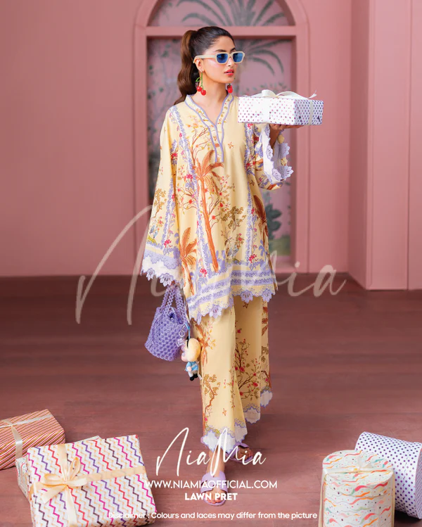 NIA MIA |Custard LAWN PRET'25