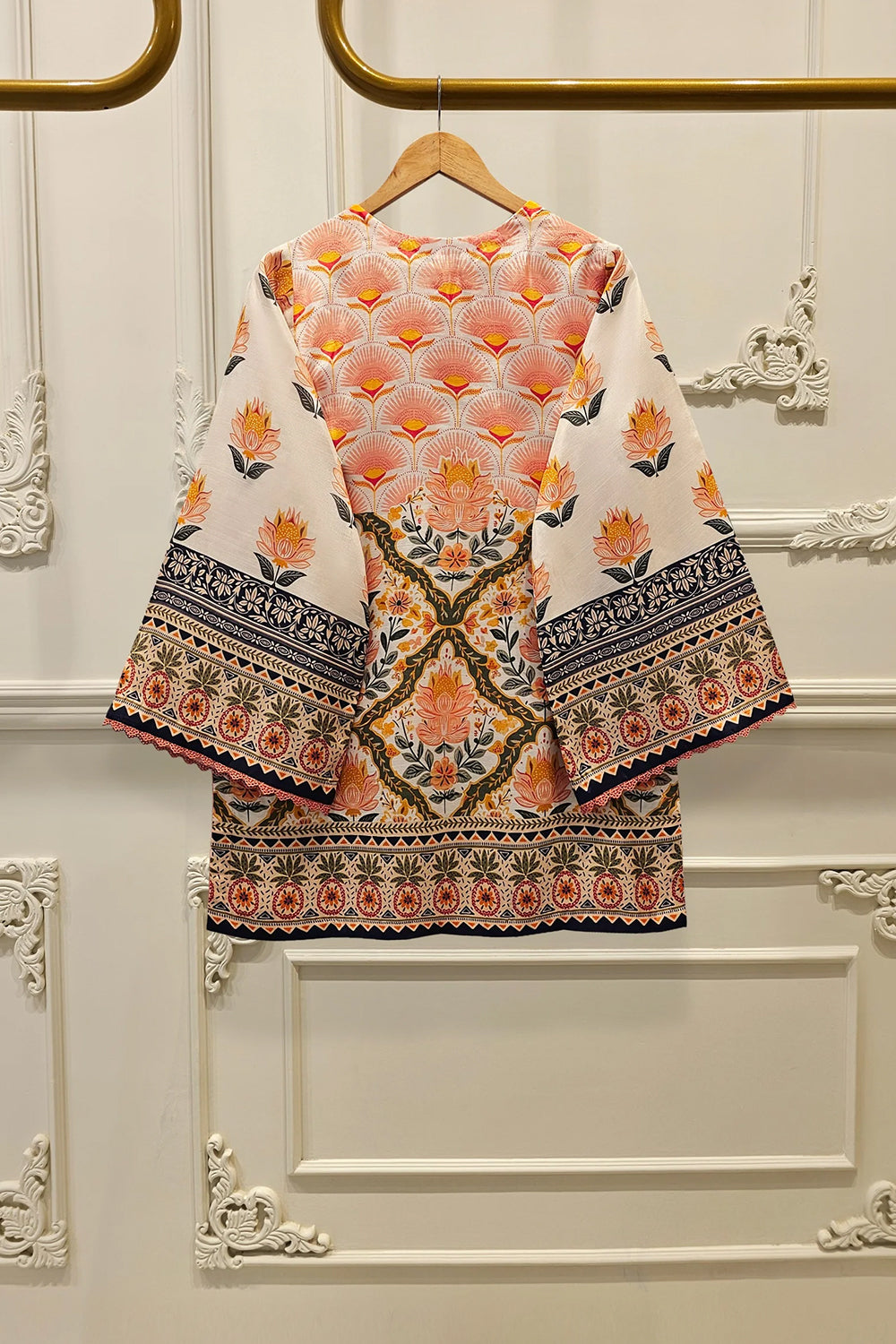 AGHANOOR |2 Piece- Printed Silk Co-ord Set S111946