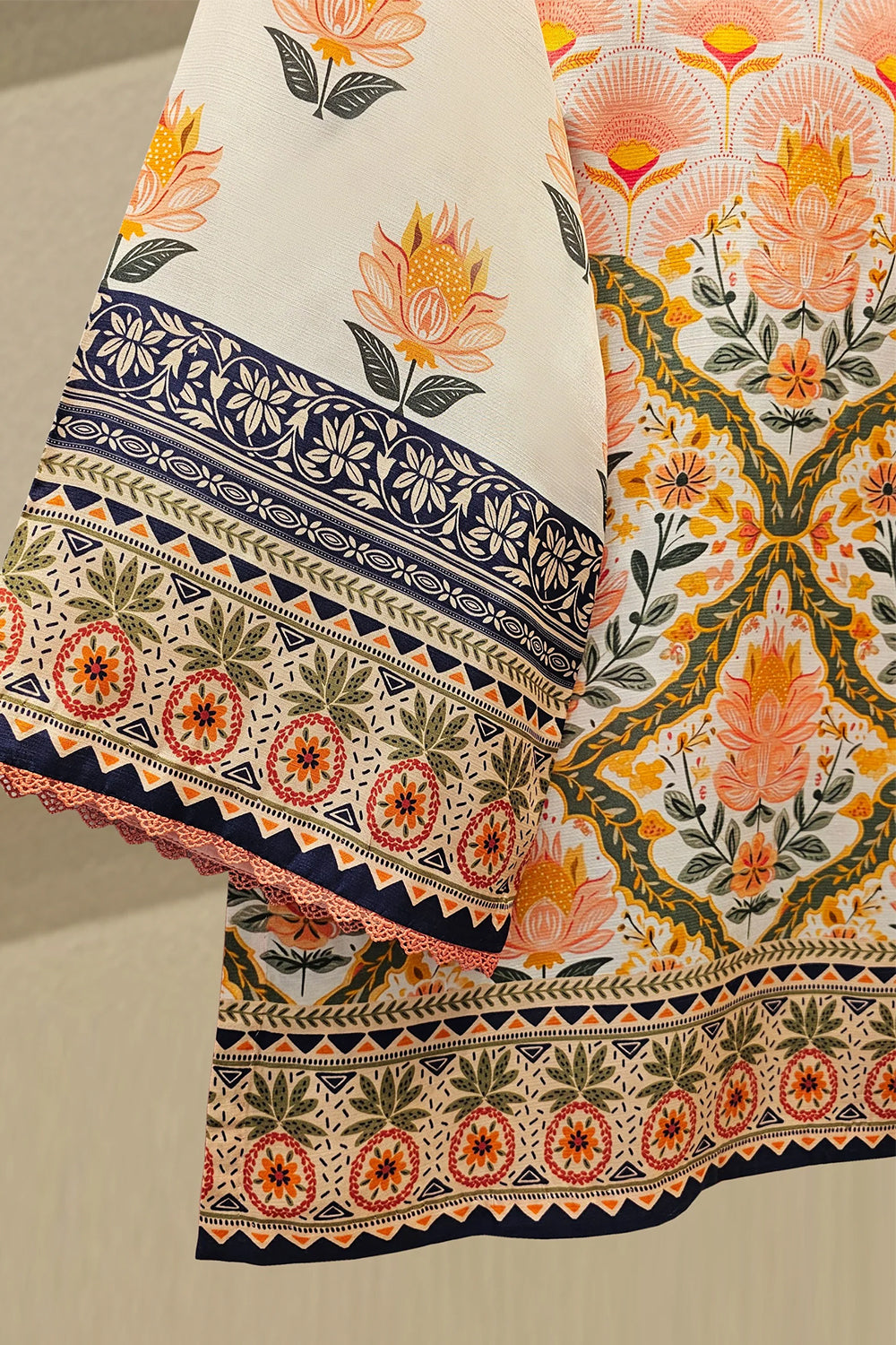 AGHANOOR |2 Piece- Printed Silk Co-ord Set S111946