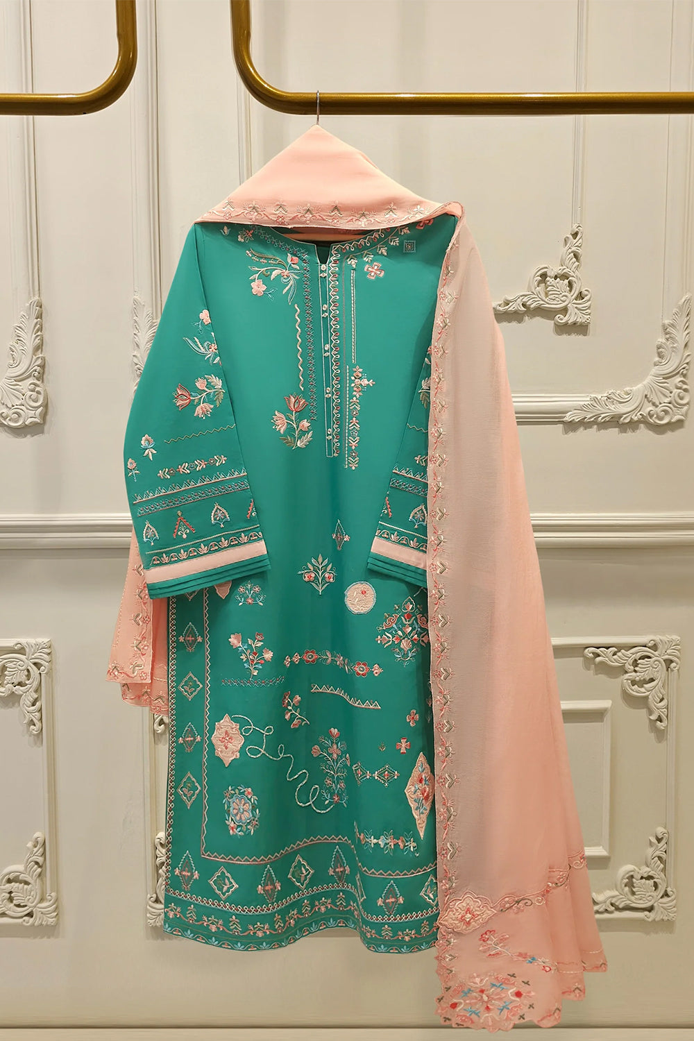 AGHANOOR |3 Piece - Embroidered Lawn Suit S111982