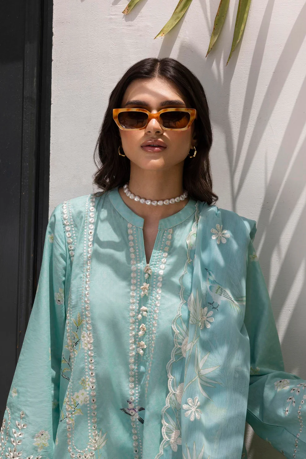 Sana Safinaz |Stitched Lawn Embroidered Suit / SS25ESE263P3