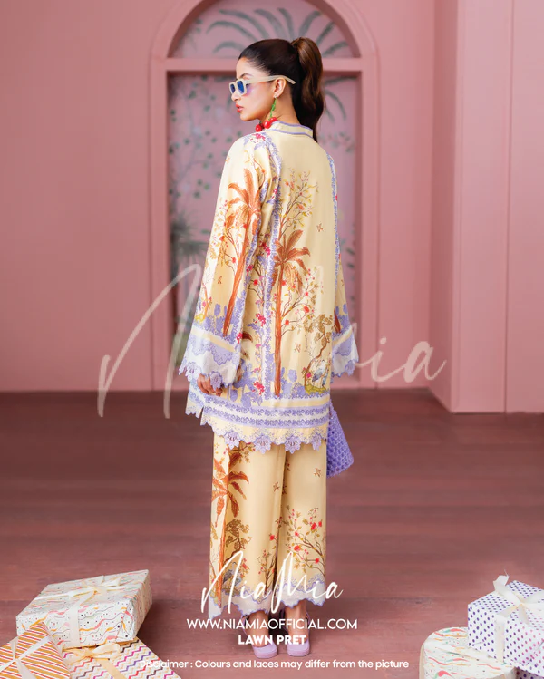 NIA MIA |Custard LAWN PRET'25