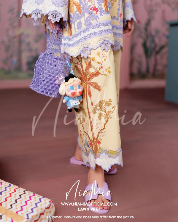NIA MIA |Custard LAWN PRET'25