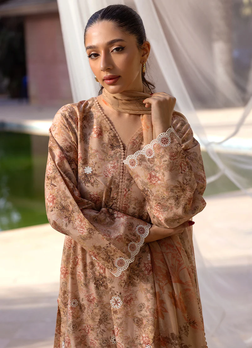 IMAGE |12457/201/552 (3 PCS Embroidered Printed Suit Summer Essence’25)