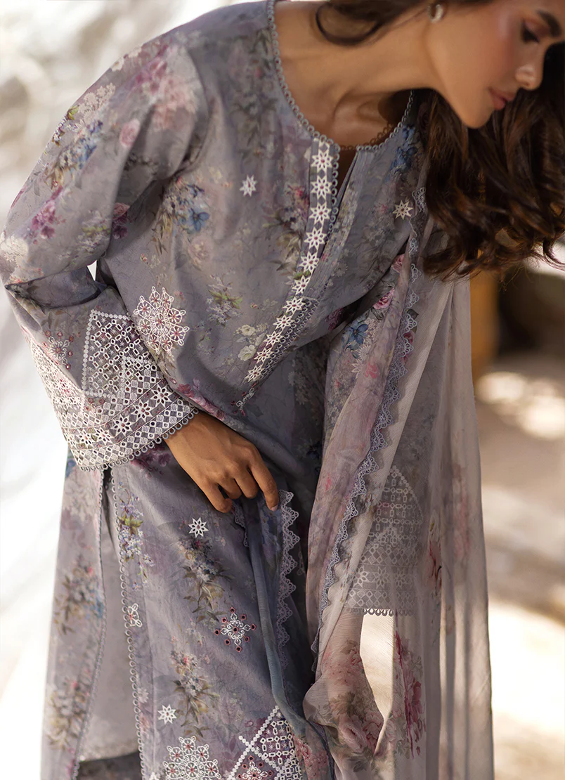 IMAGE |2452/201/204 (3 PCS Embroidered Printed Suit Summer Essence’25)
