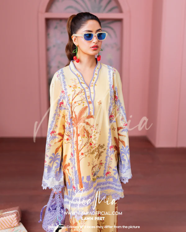 NIA MIA |Custard LAWN PRET'25