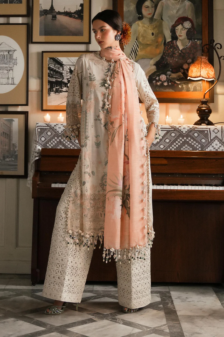 Sana Safinaz| Luxury Lawn '25 - L251-003A-3DI