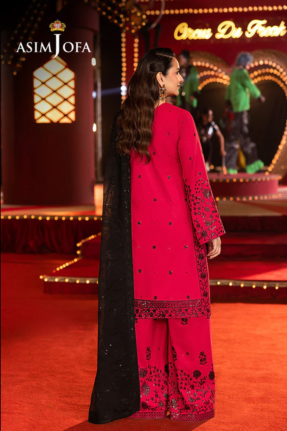 ASIM JOFA|AJLFB-11 EMBROIDERED BOSKI SILK STITCHED 3 PCS