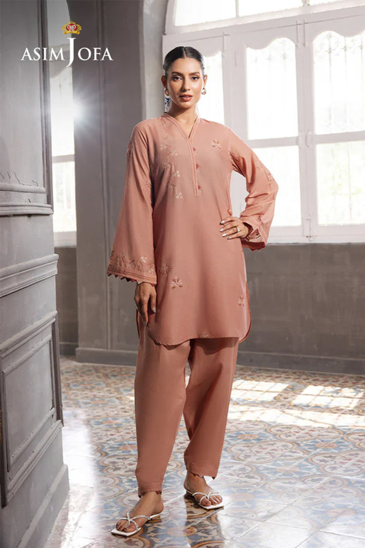 ASIM JOFA |AJPB-189 EMBROIDERED CAMBRIC STITCHED 2PCS