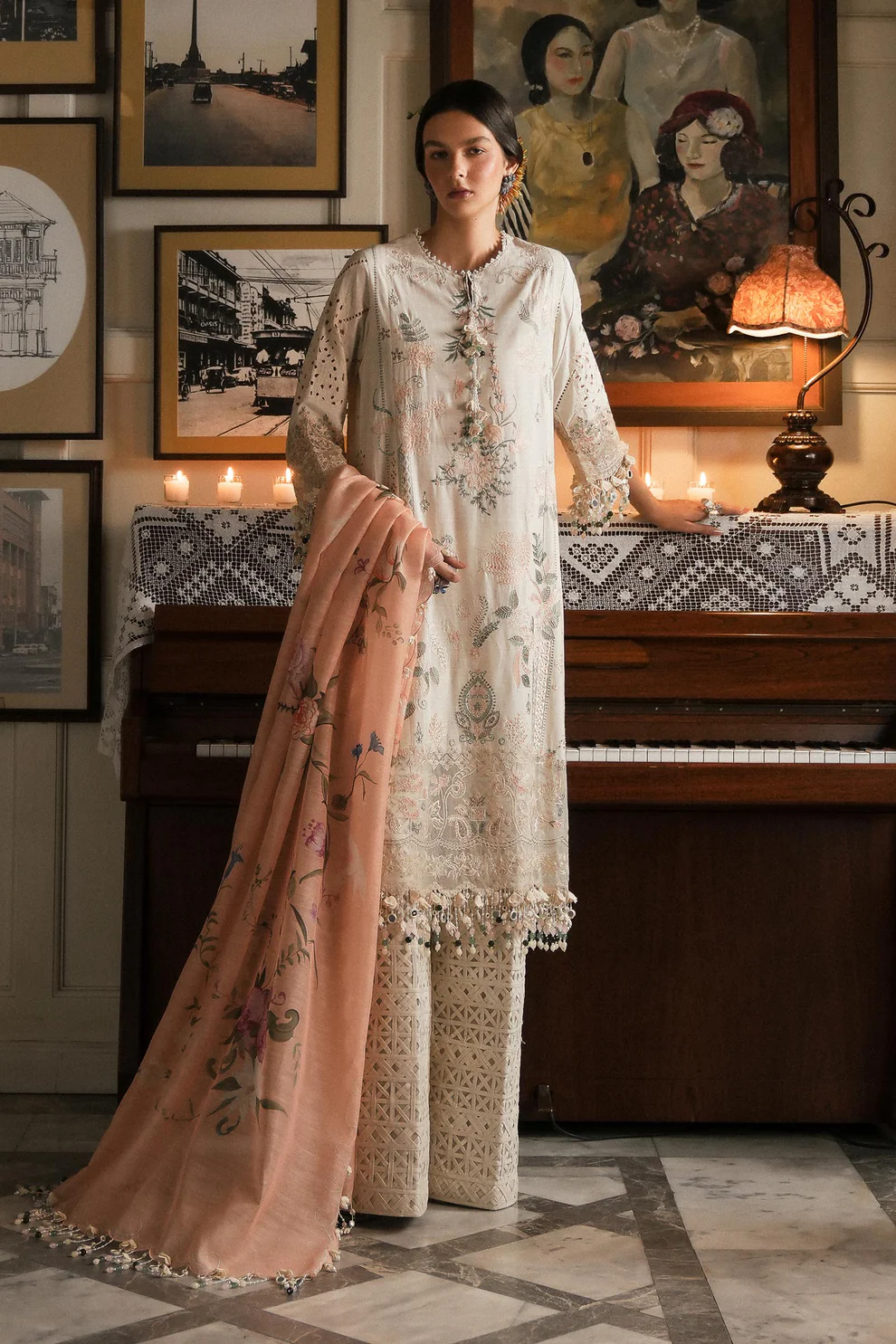 Sana Safinaz| Luxury Lawn '25 - L251-003A-3DI