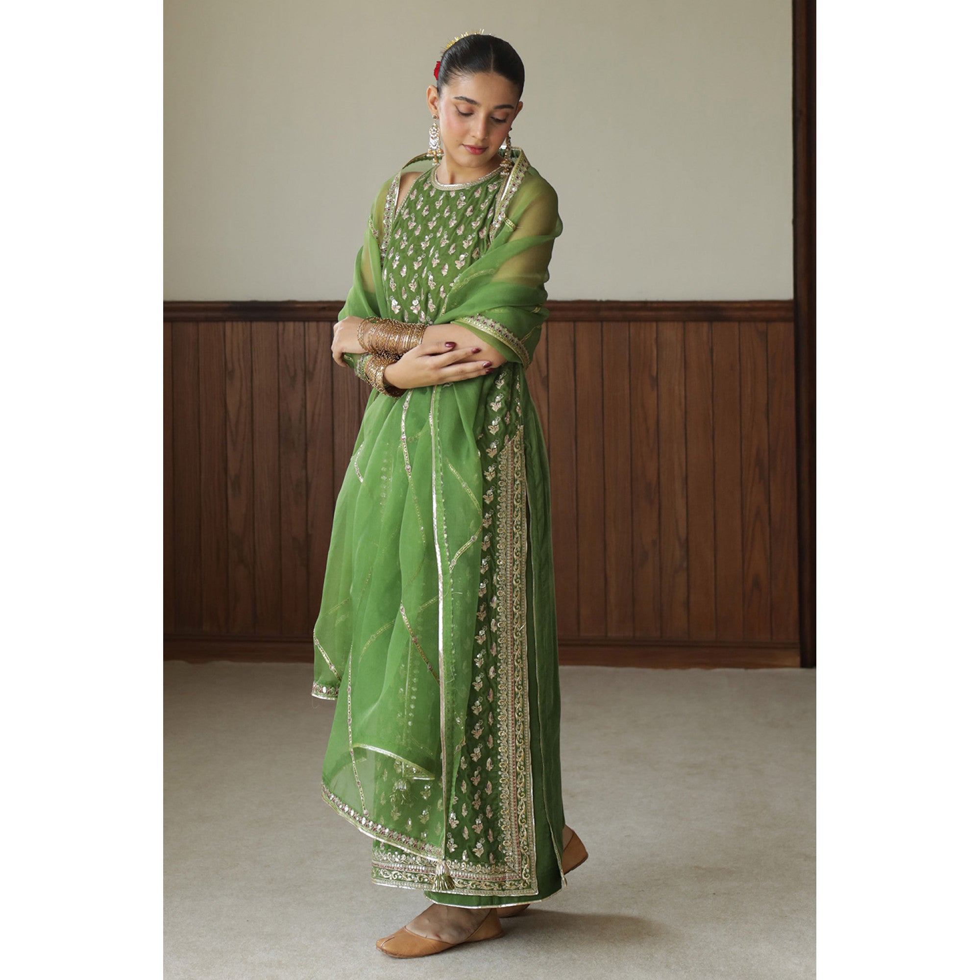 DYOT|BASHAASH’25-MATCHA GREEN OUTFIT