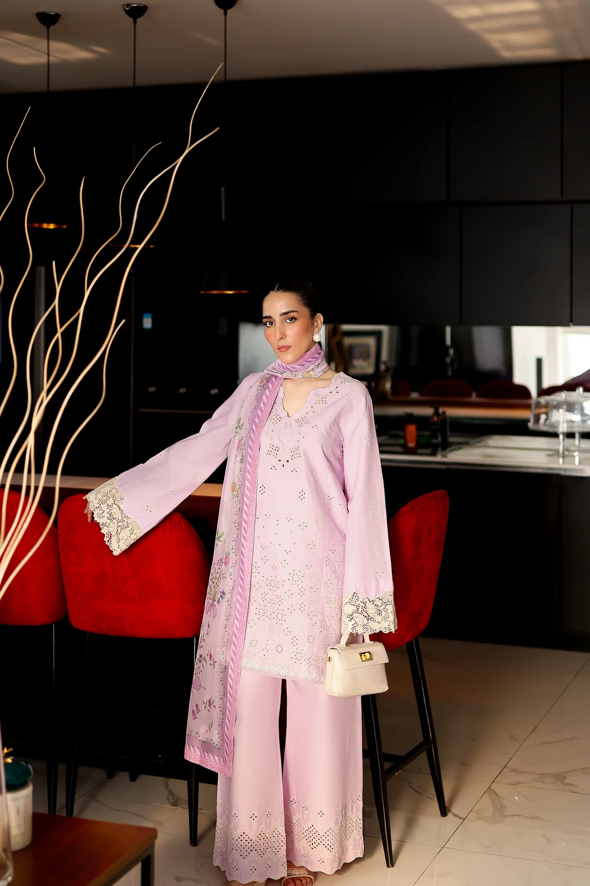 Zaib |LILAC LUXURY EMBROIDERED 3PCS SET (NPA3-25431)-READY TO WEAR