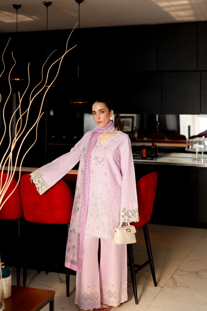 Zaib |LILAC LUXURY EMBROIDERED 3PCS SET (NPA3-25431)-READY TO WEAR