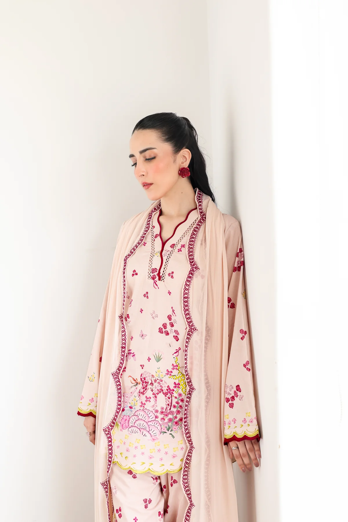 Zaib |BLUSH PINK LUXURY PRINTED 3PCS SET (NPA3-25433)