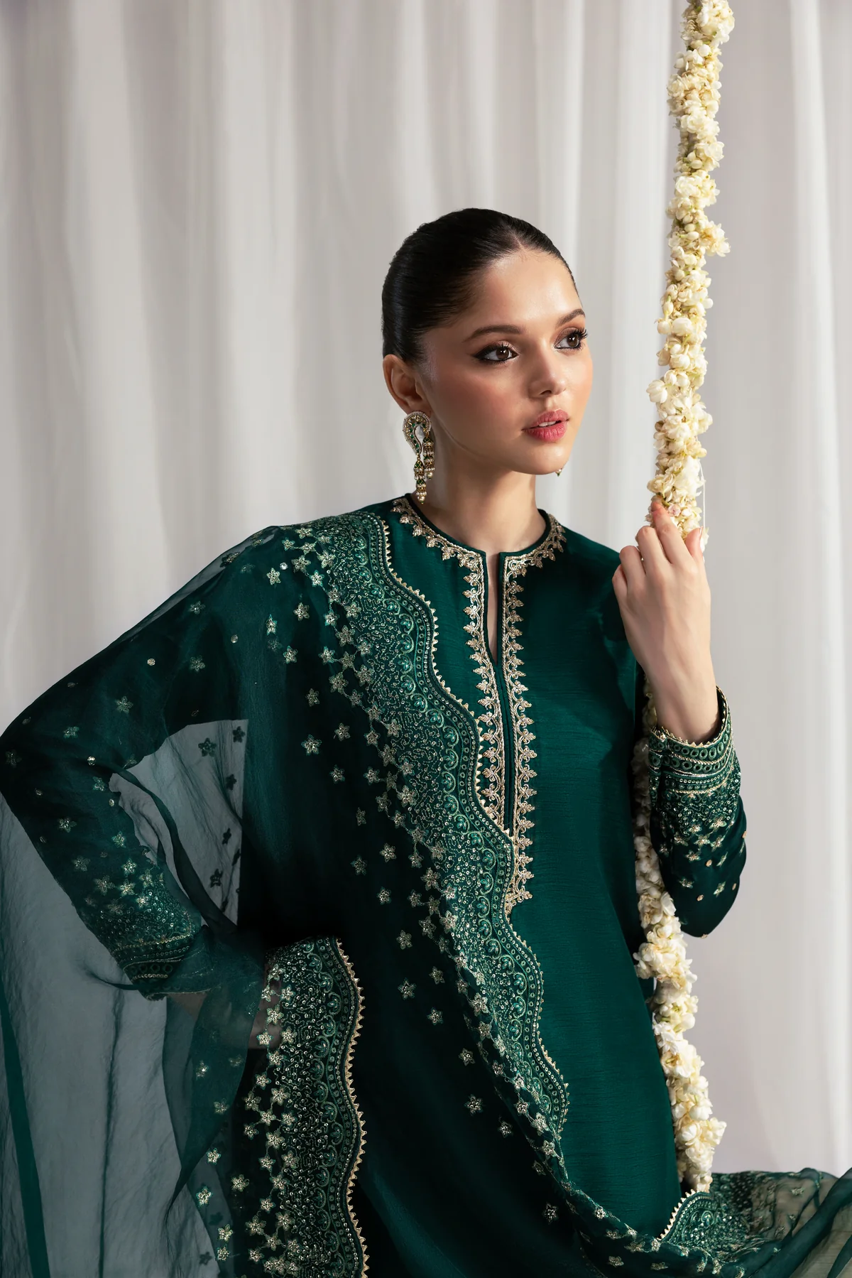 Zaib| The Wedding Shop '25 - EMERALD GREEN LUXURY WEDDING EDIT 2025 (NPA3-25436)