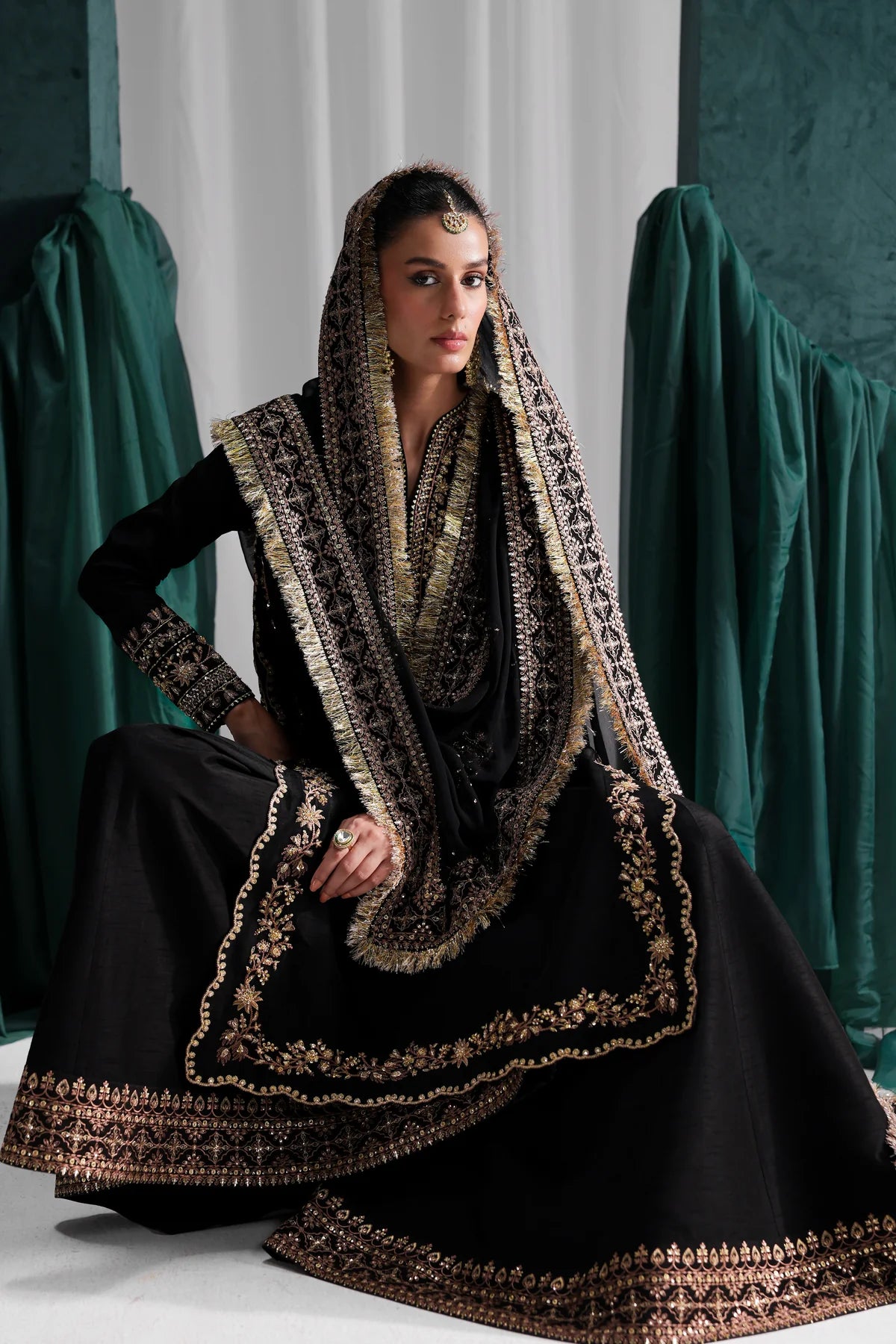 Zaib|The Wedding Shop '25 - BLACK LUXURY WEDDING EDIT 2025 (NPA3-25439)
