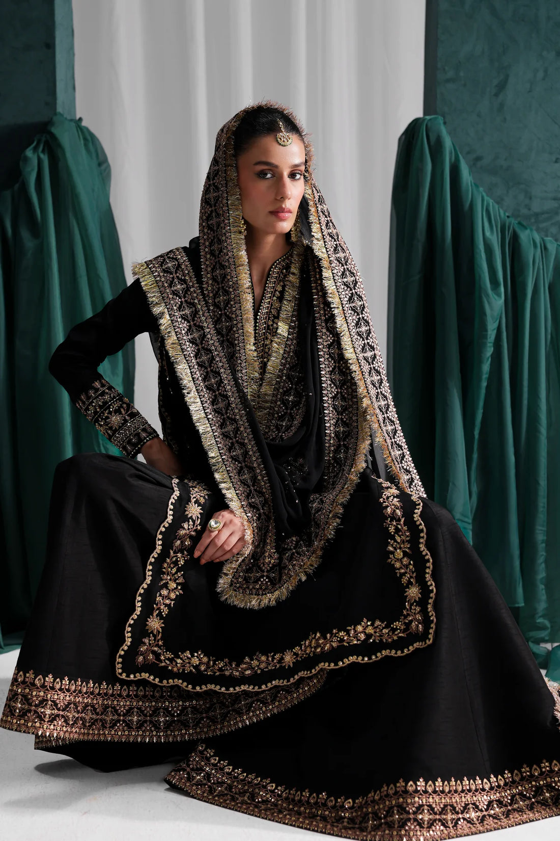 Zaib|The Wedding Shop '25 - BLACK LUXURY WEDDING EDIT 2025 (NPA3-25439)