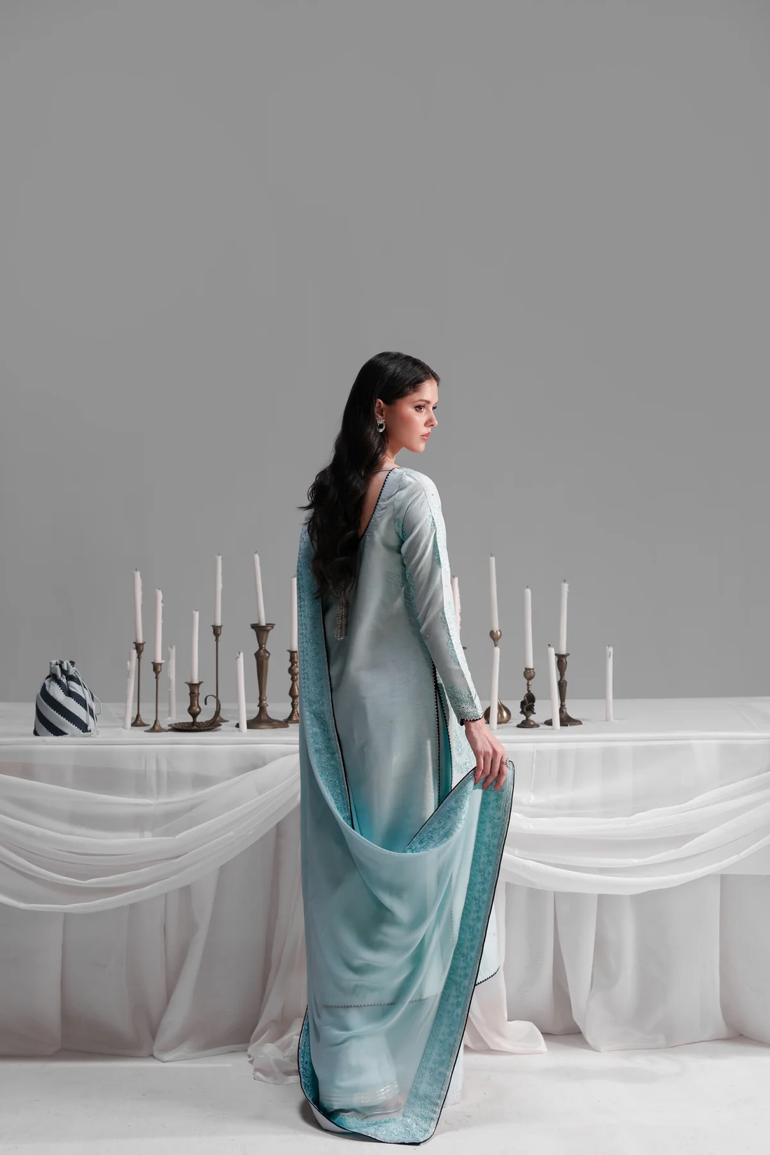 ZAIB |LUXURY WEDDING EDIT 2025 -CE BLUE  (NPA3-25451)