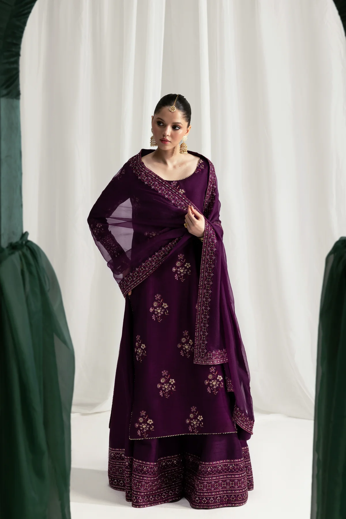 Zaib| The Wedding Shop '25 - DEEP PLUM LUXURY WEDDING EDIT 2025 (NPA3-25437)