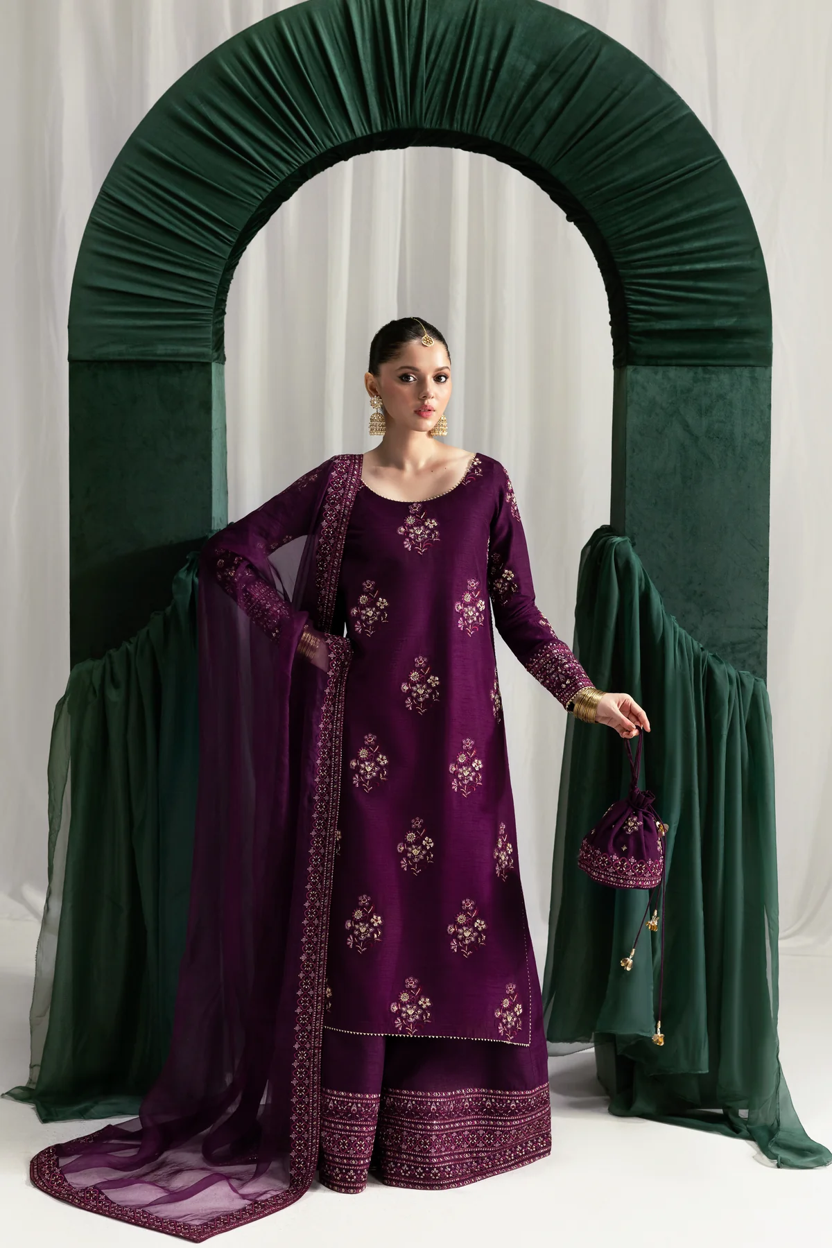 Zaib| The Wedding Shop '25 - DEEP PLUM LUXURY WEDDING EDIT 2025 (NPA3-25437)
