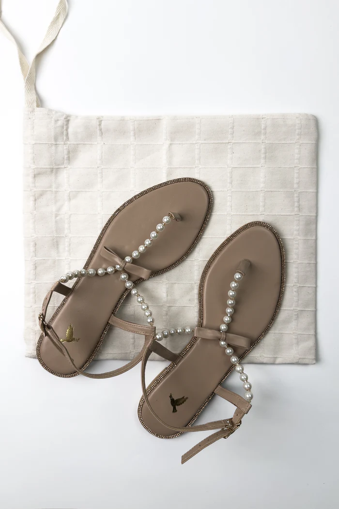 Zaib |The Wedding Shop '25 - ÉLANO FLAT SANDALS (ZBN-25003)