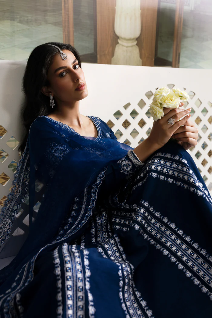 Zaib The Wedding Shop '25 - MIDNIGHT PISHWAS LUXURY WEDDING EDIT 2025 (NPA3-25440)