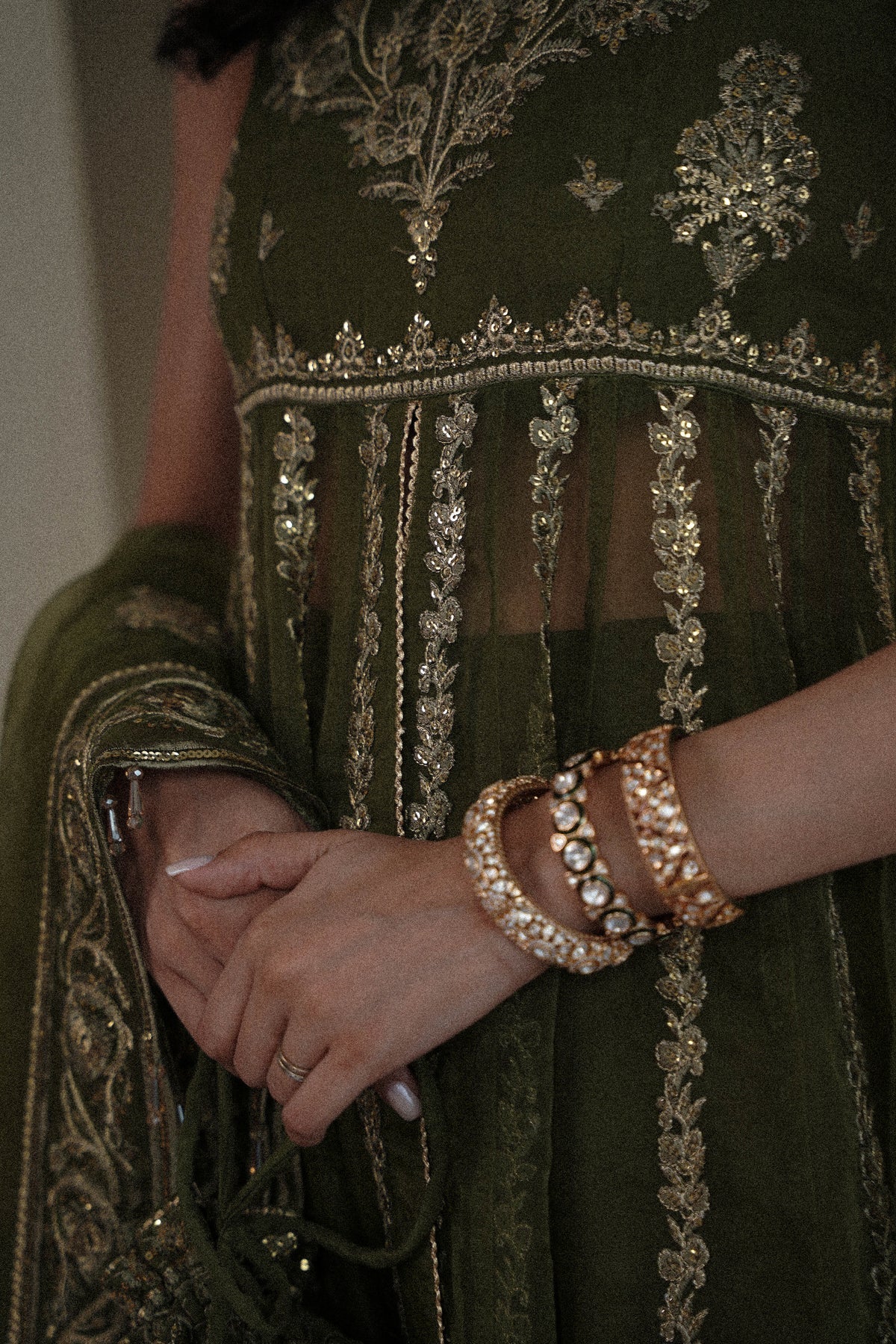 Zaib| The Wedding Edit '25 - Classic Olive Set WEDDING EDIT 2024/2025 (NPA3-24434)