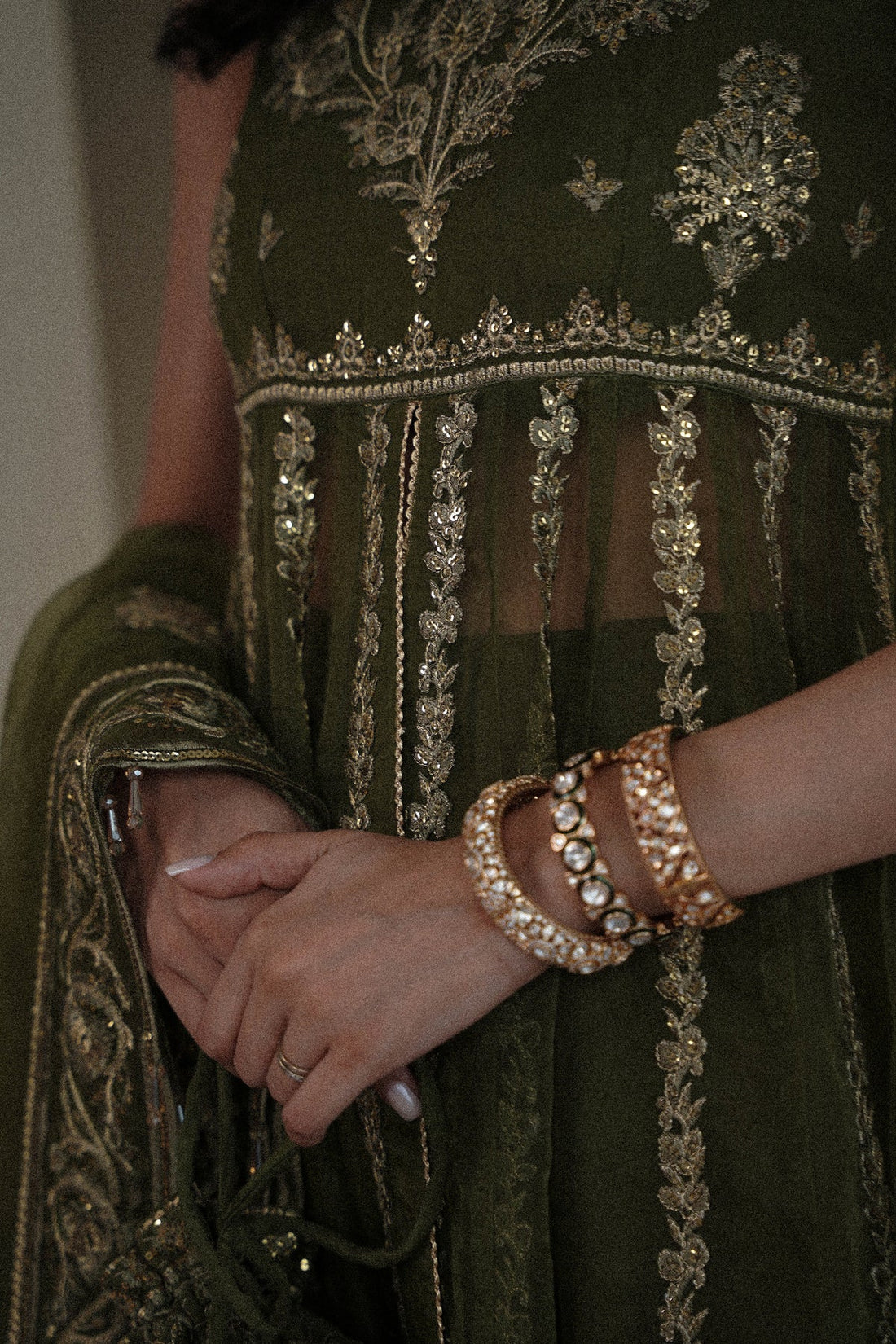 Zaib| The Wedding Edit '25 - Classic Olive Set WEDDING EDIT 2024/2025 (NPA3-24434)