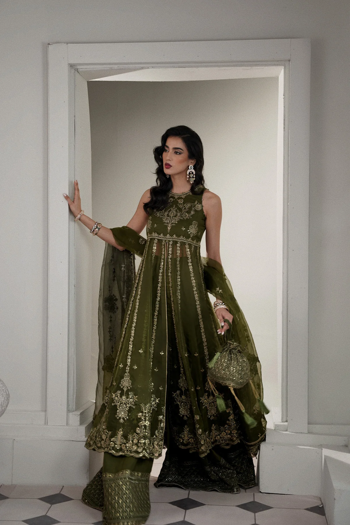 Zaib| The Wedding Edit '25 - Classic Olive Set WEDDING EDIT 2024/2025 (NPA3-24434)