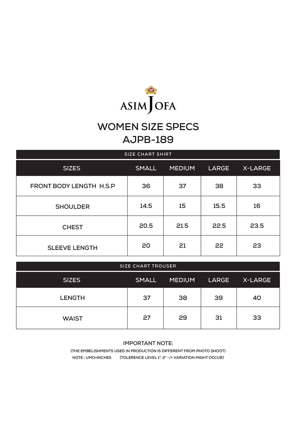 ASIM JOFA AJMJB-29 EMBROIDERED PAPER COTTON STITCHED 3 PCS