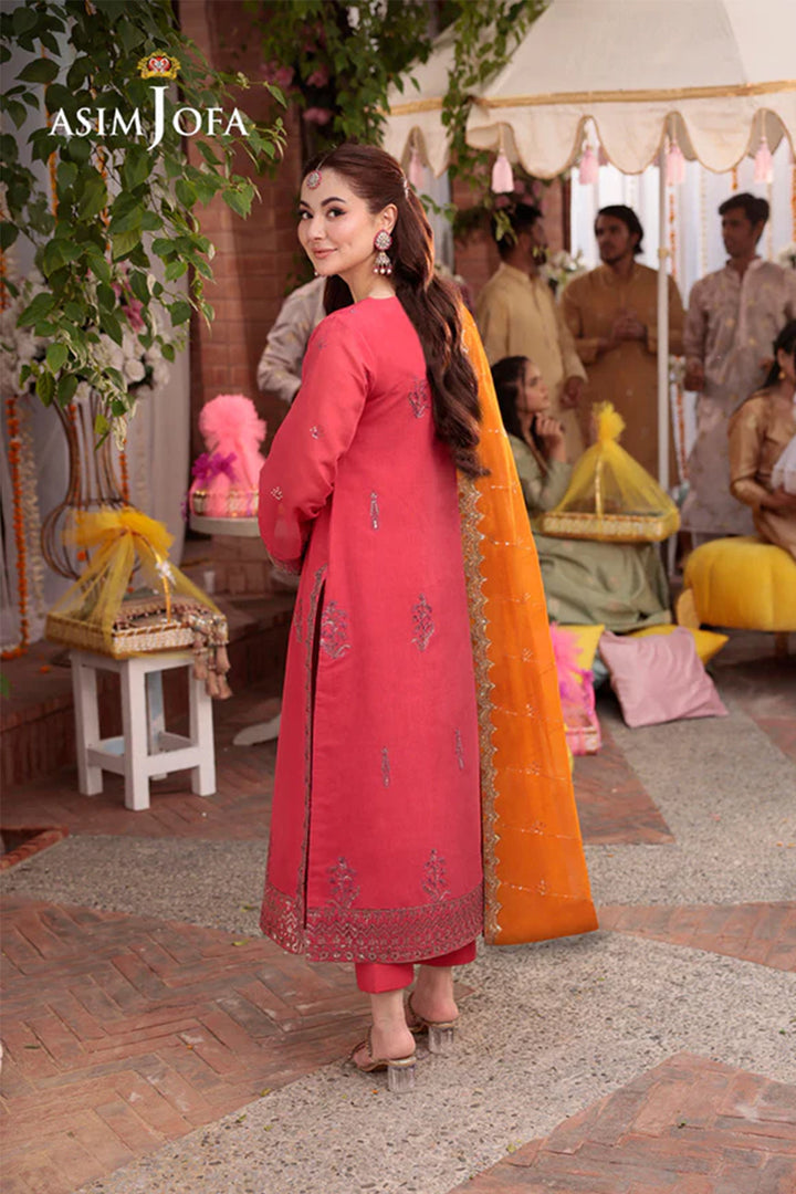 ASIM JOFA AJMJB-29 EMBROIDERED PAPER COTTON STITCHED 3 PCS