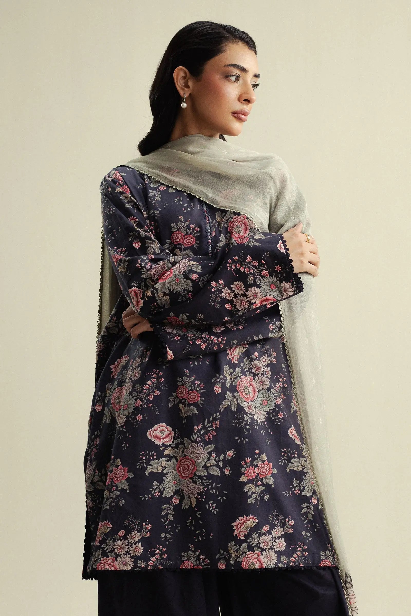 Coco By Zara Shahjahan |Prints Edit IV - Aster-4A