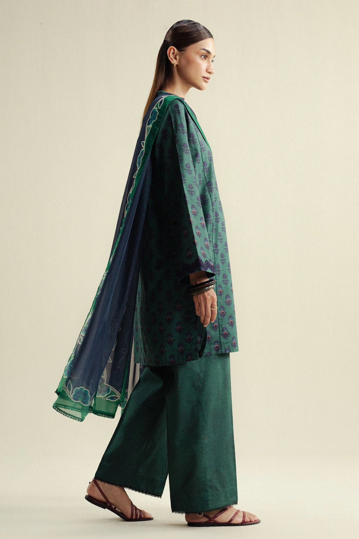 Coco By Zara Shahjahan |Prints Edit IV - Willow-10A