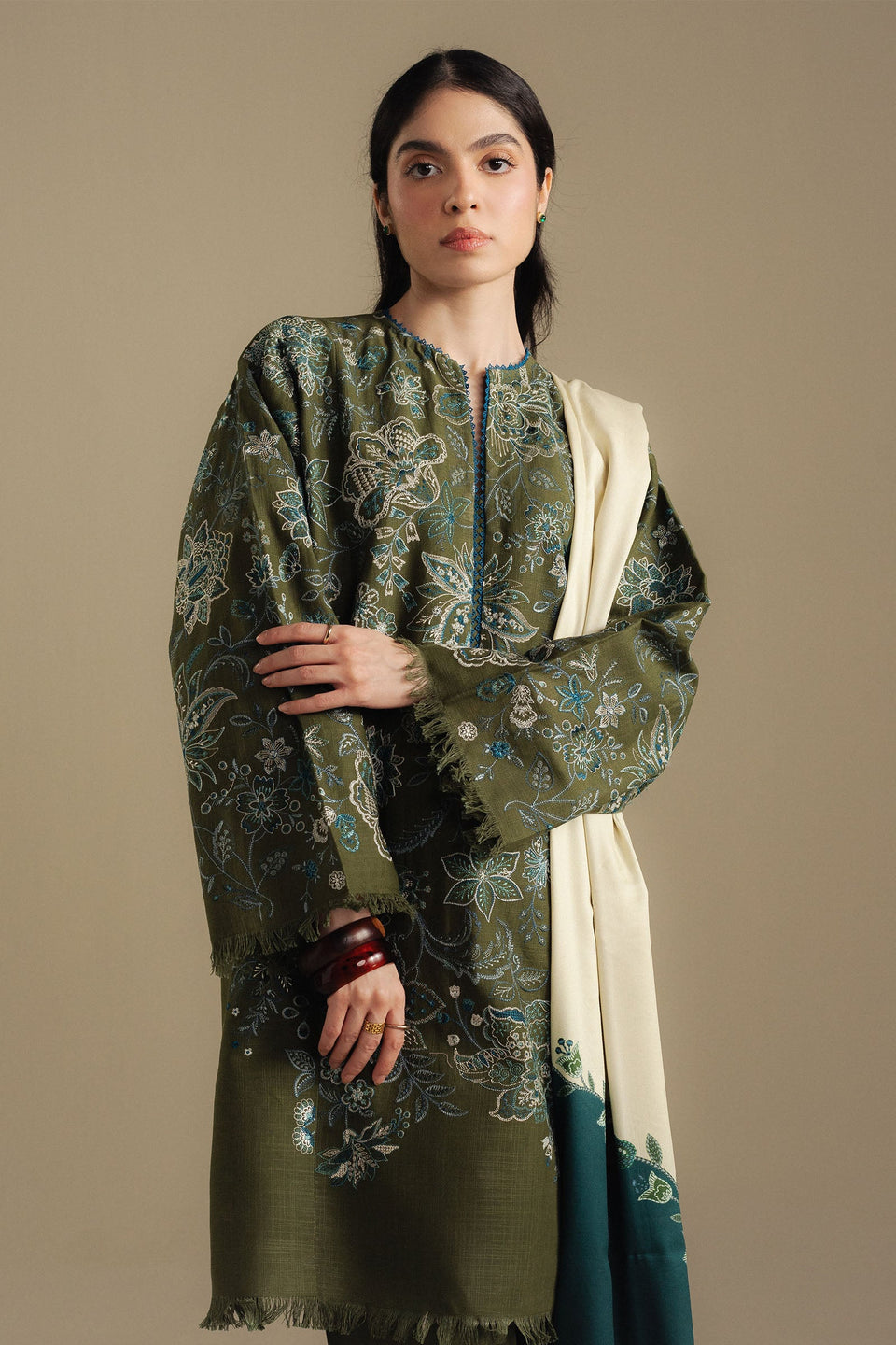 COCO BY ZARA SHAHJAHAN |WINTER UNSTITCHED'25-MIST 2A
