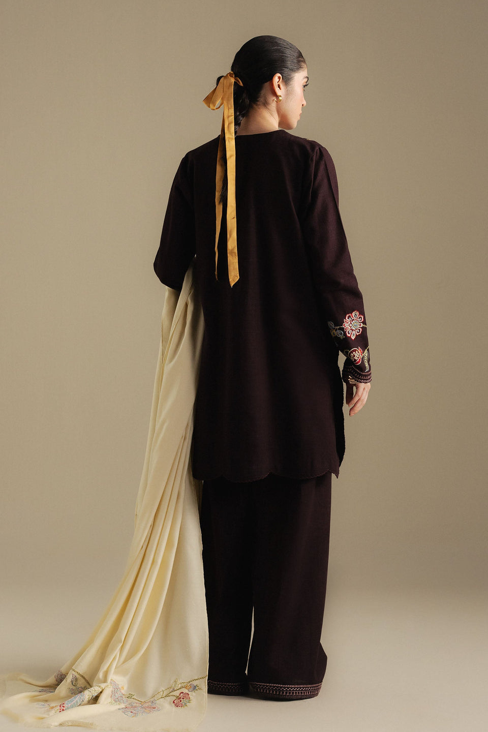 COCO BY ZARA SHAHJAHAN |WINTER UNSTITCHED'25-BERRY 3A