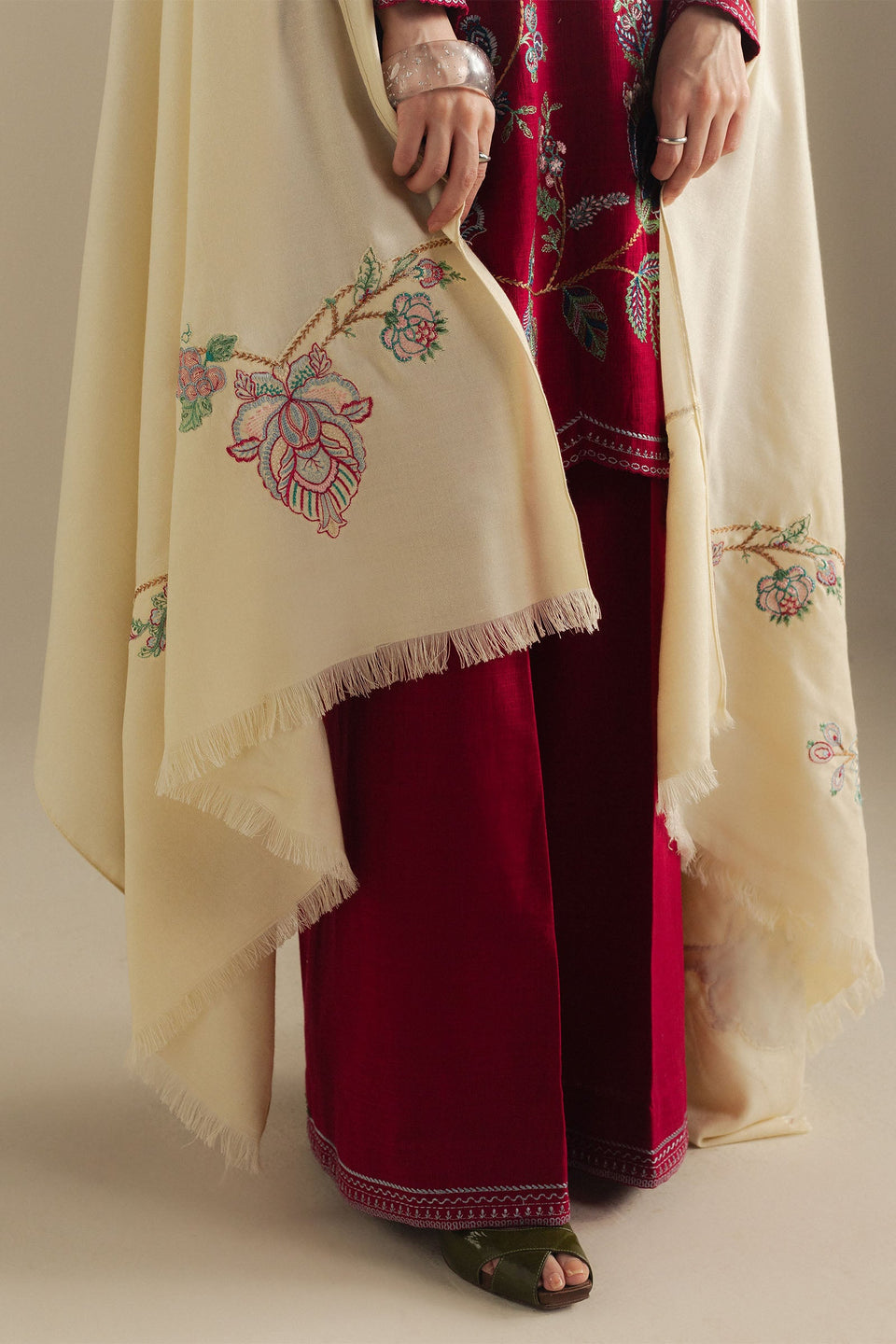 COCO BY ZARA SHAHJAHAN |WINTER UNSTITCHED'25- BERRY 3B