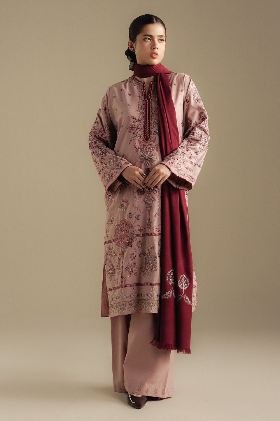 COCO BY ZARA SHAHJAHAN |WINTER UNSTITCHED'25-BLOOM -6A