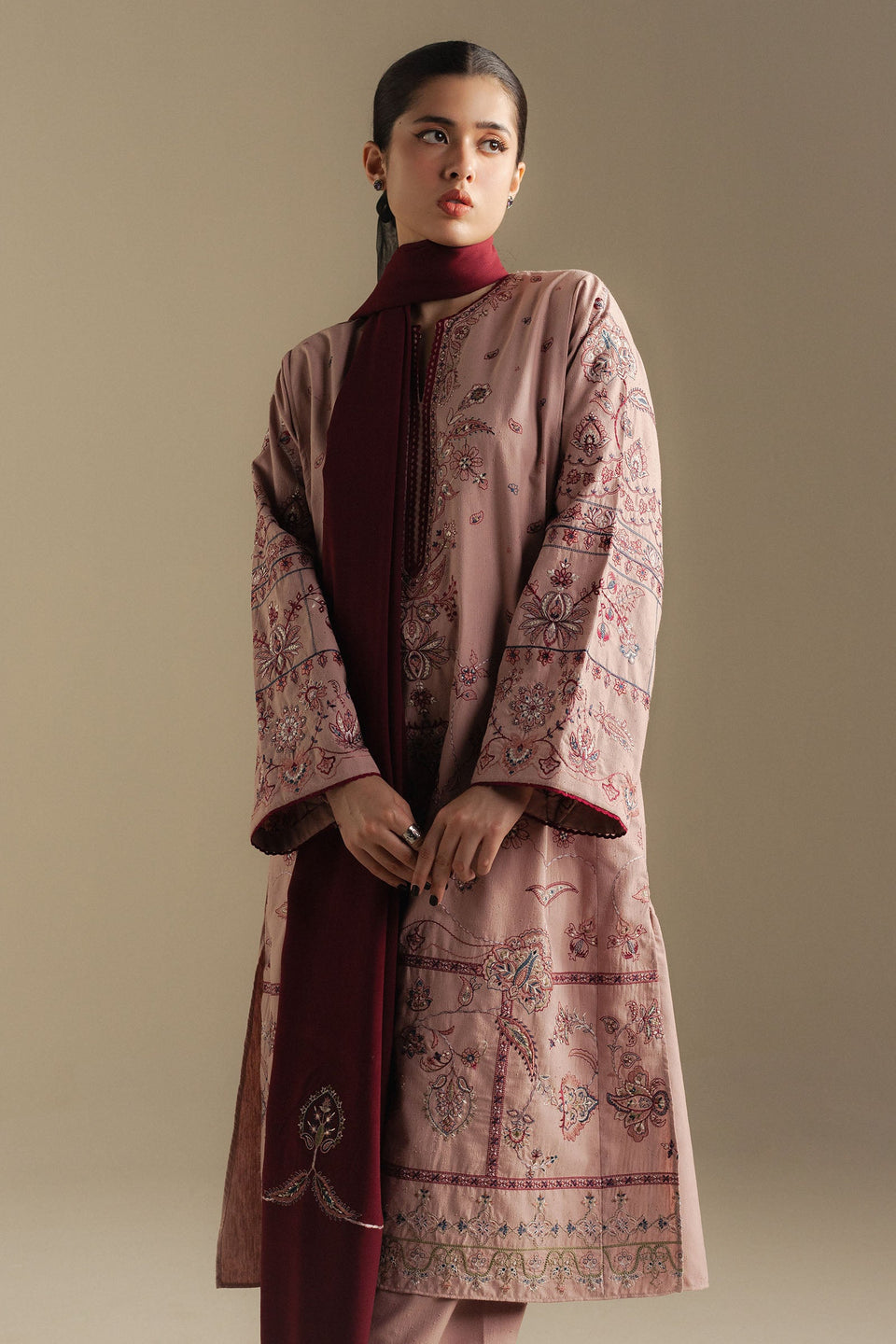 COCO BY ZARA SHAHJAHAN |WINTER UNSTITCHED'25-BLOOM -6A