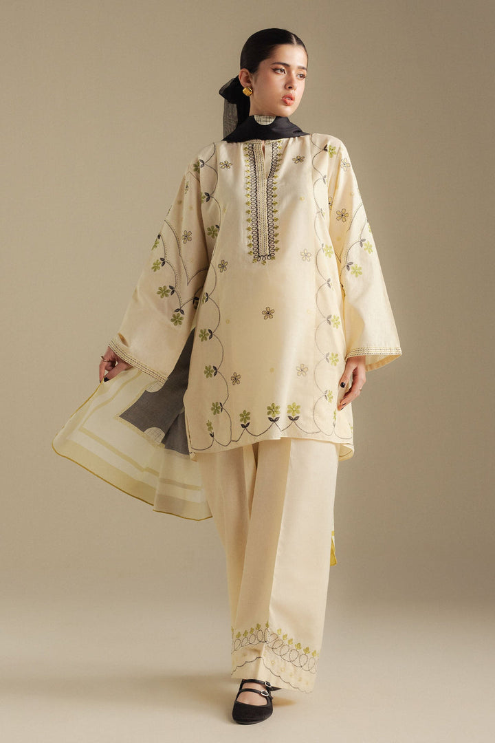 COCO BY ZARA SHAHJAHAN | WINTER UNSTITCHED'25-FAWN - 8B