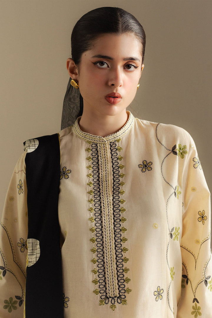 COCO BY ZARA SHAHJAHAN | WINTER UNSTITCHED'25-FAWN - 8B