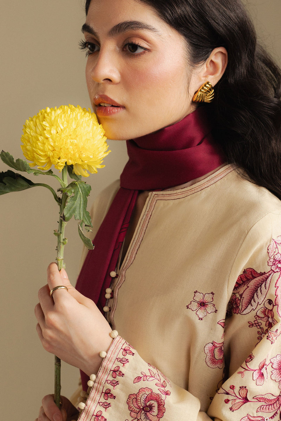 COCO BY ZARA SHAHJAHAN | WINTER UNSTITCHED'25-SNOWDROP -10-A