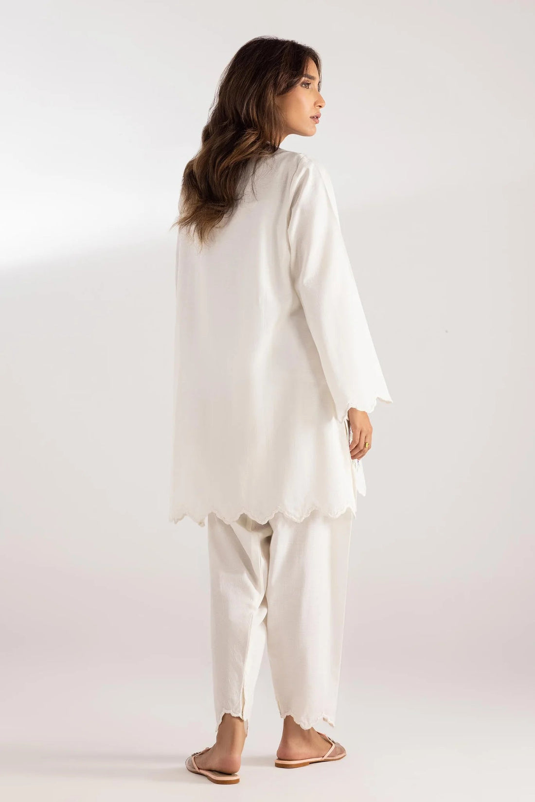 Sana Safinaz |Pre-Fall Collection '25 - Stitched Cotton Embroidered Shirt + Shalwar SS25ESE887P2T