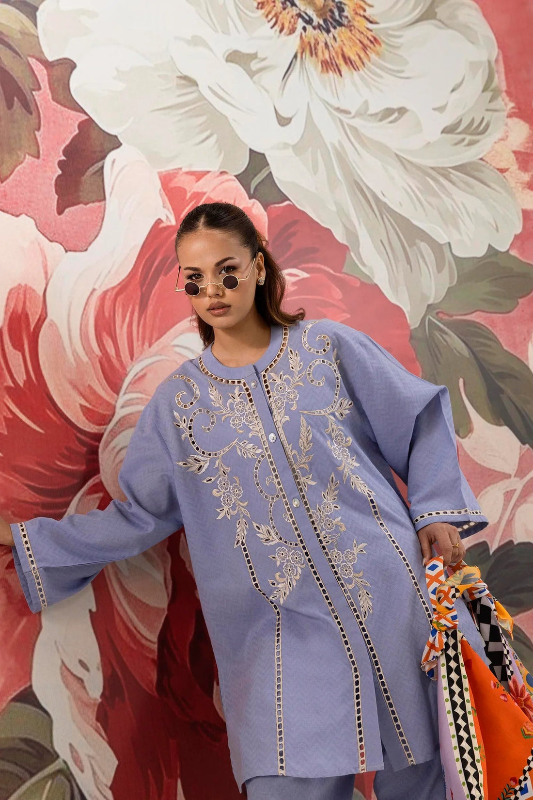 Sana Safinaz | Pre-Fall Collection '25 - Stitched Jacquard Shirt + Shalwar SS25ESE889P2T