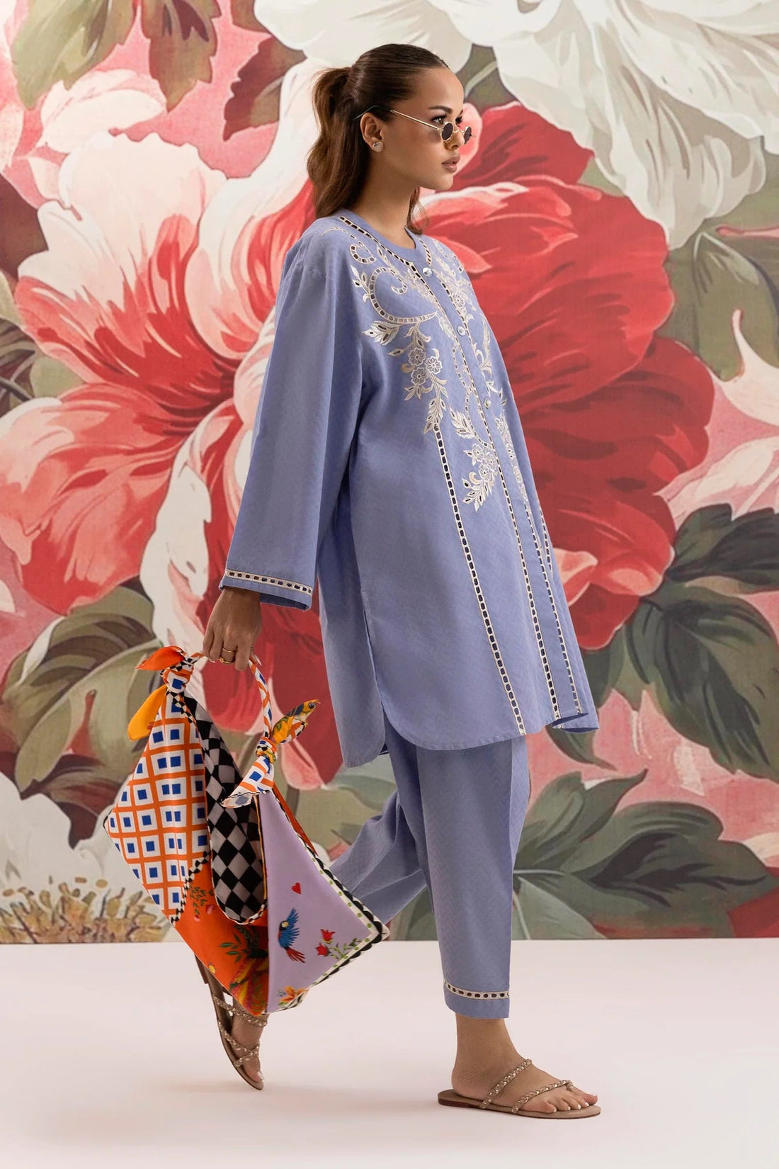 Sana Safinaz | Pre-Fall Collection '25 - Stitched Jacquard Shirt + Shalwar SS25ESE889P2T