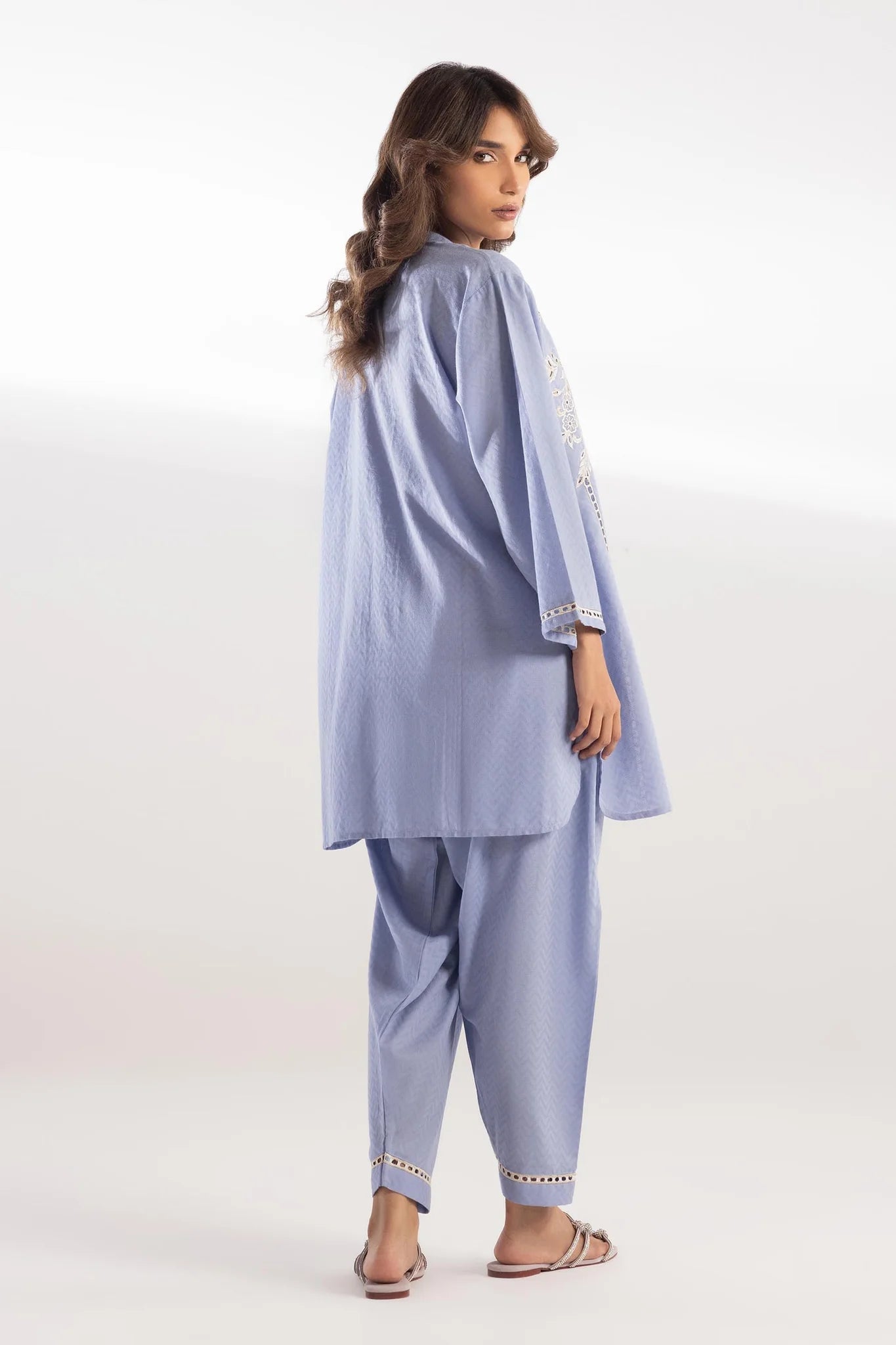 Sana Safinaz | Pre-Fall Collection '25 - Stitched Jacquard Shirt + Shalwar SS25ESE889P2T