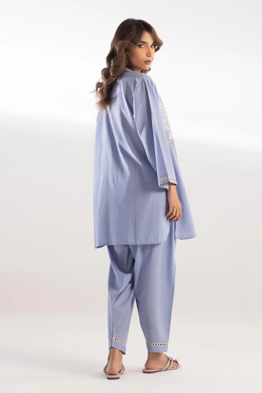 Sana Safinaz | Pre-Fall Collection '25 - Stitched Jacquard Shirt + Shalwar SS25ESE889P2T