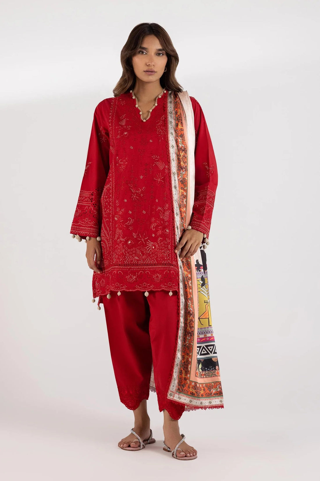 Sana Safinaz Pre-Fall Collection '25 - Stitched Embroidered Lawn Suit SS25SGE417P3